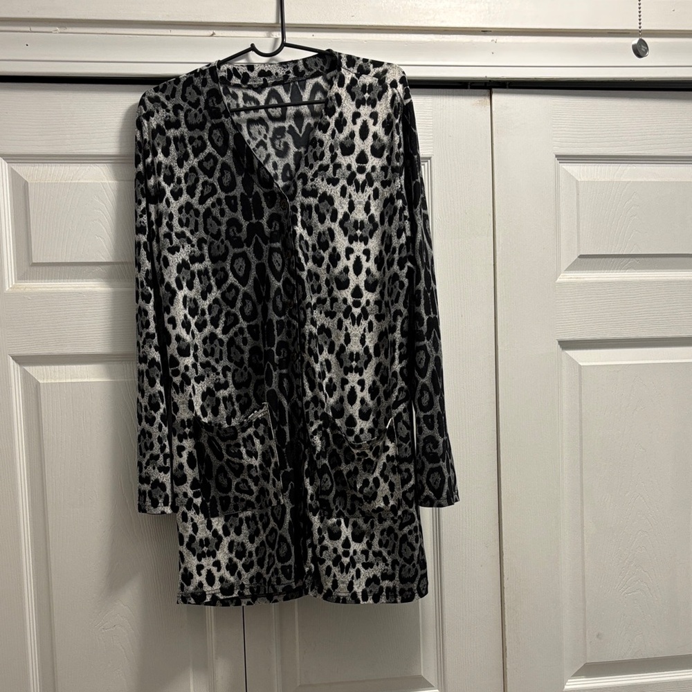 Leopard Print Women's Tunic Top